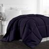 1-Pc Comforter California King 102x96 Size 1-Pc Comforter 100% Egyptian Cotton, 600 Thread Count (200 GSM Micro Fill Diamond Box Stitched) - Machine Washable, Navy Blue Solid view 1