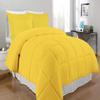 1-Pc Comforter Twin-XL 68x92 Size1-Pc Comforter 100% Egyptian Cotton, 600 Thread Count (200 GSM Micro Fill Diamond Box Stitched) - Machine Washable, Yellow Solid view 1