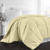 1-Pc Comforter Full 82x86 Size 1-Pc Comforter 100% Egyptian Cotton, 600 Thread Count (200 GSM Micro Fill Diamond Box Stitched) - Machine Washable, Ivory Solid view 1