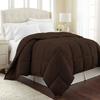 1-Pc Comforter Twin 68x86 Size 1-Pc Comforter 100% Egyptian Cotton, 600 Thread Count (200 GSM Micro Fill Diamond Box Stitched) - Machine Washable, Chocolate Solid view 1
