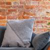 Refinery29 | Sawyer Collection | Luxury Decorative Textured Throw Pillows, Super Soft with Stylish Modern Diagonal Woven Design for Home Dcor (18x18, Grey) view 1