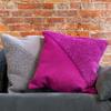 Refinery29 | Sawyer Collection | Luxury Decorative Textured Throw Pillows, Super Soft with Stylish Modern Diagonal Woven Design for Home Dcor (18x18, Grey) view 4