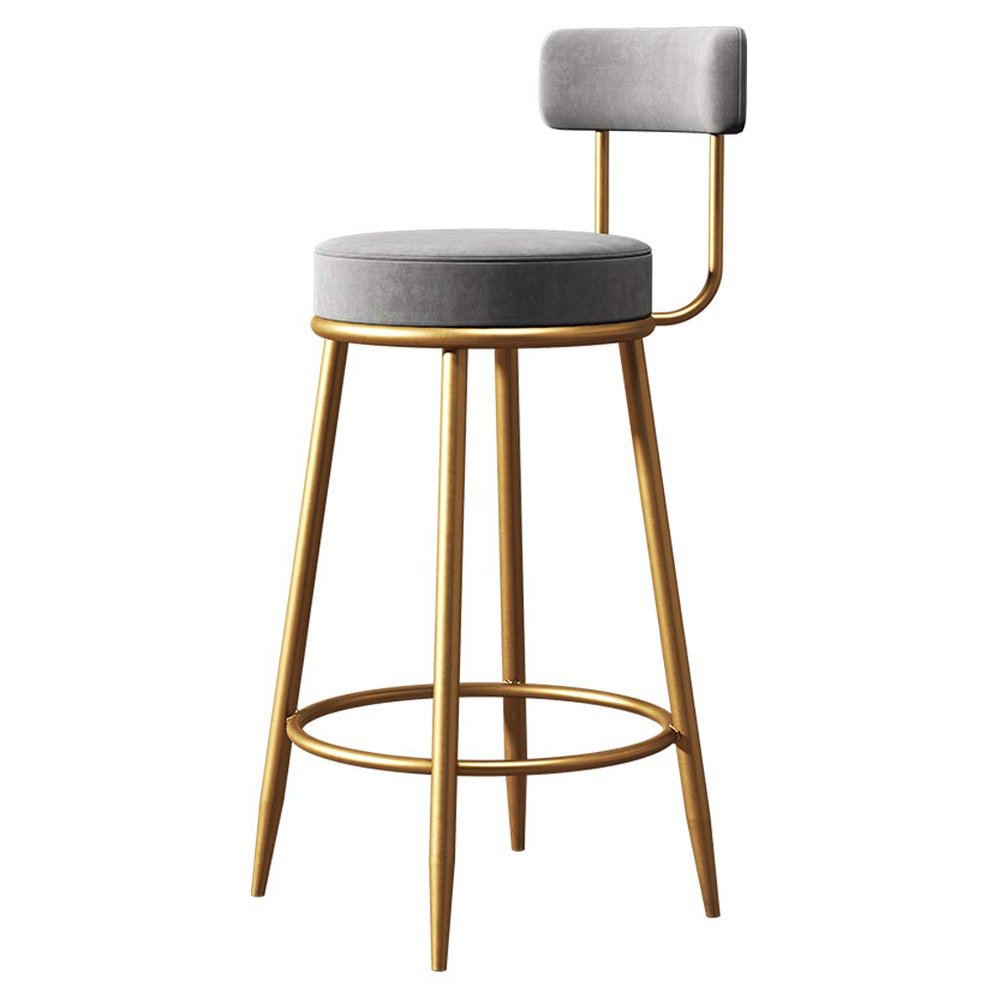 75cm(29") Contemporary Dining Chair, Sponge Backrest, Round Sponge Seat Bar Counter Chair for Pub Caf Bistro Restaurant Kitchen and Home Bar Stool