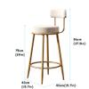 75cm(29") Contemporary Dining Chair, Sponge Backrest, Round Sponge Seat Bar Counter Chair for Pub Caf Bistro Restaurant Kitchen and Home Bar Stool view 2