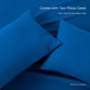 Bedding Castle - Luxurious - 800 Series - Egyptian Cotton - 4PC Bed Sheet Set - ( Flat Sheet + Fitted Sheet 27" Deep Pocket + 2 PC Pillow Cases ) - Fade Resistant - (Twin XL, Royal Blue) view 4