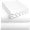 Bedding Castle - Luxurious - 800 Series - Egyptian Cotton - 4PC Bed Sheet Set - ( Flat Sheet + Fitted Sheet 27" Deep Pocket + 2 PC Pillow Cases ) - Fade Resistant - (Twin XL, White) view 1