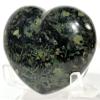 2.4" 110g Stromatolite Kambaba Jasper/Crocodile Eye Puffy Heart Polished Natural Gemstone Crystal Mineral Specimen - Madagascar + Stand view 4