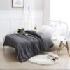 F.Y.Dreams Weighted Blanket Duvet Cover 60x80 inches with 8 Ties,Zipper on Long Side/100% Cotton, Dark Grey/Just Duvet Cover view 1