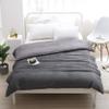 F.Y.Dreams Weighted Blanket Duvet Cover 60x80 inches with 8 Ties,Zipper on Long Side/Cotton&Minky Dot, Dark Grey/Just Duvet Cover view 3