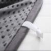 F.Y.Dreams Weighted Blanket Duvet Cover 60x80 inches with 8 Ties,Zipper on Long Side/Cotton&Minky Dot, Dark Grey/Just Duvet Cover view 4