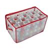 Simplify Organizer Container, Holds Total of 224 Amongst 2 Bags, 2.5 Slots, Durable, See Through for Easy Viewing ornament storage, 112 Count-2PK, Red, AZ-710011-2PK view 1