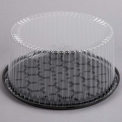 A1 Bakery Supplies 10-11inch Cake Double Layer Clear Cake Container Dome and Base Carry & Display Storage Box (25 Pack)