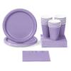 Lavender Party Supplies, Bundle for 48 People Plates Napkins and Cups, Box of 146 Pieces view 1