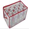 Simplify Organizer Container, Holds Total of 448 Amongst 4 Bags, 2.5 Slots, Durable, See Through for Easy Viewing ornament storage, 112 Count-4PK, Red (AZ-710011-4PK) view 1