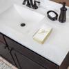 AH AMERICAN HOMESTEAD Disposable Hand Towels for Bathroom - Guest Bathroom Essentials -Bathroom Paper Towels for Guests - Monogrammed Disposable Napkins - Wedding Napkins in Paper Towel Tray (Gold, D) view 2
