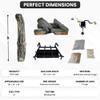 Dreffco 18" Premium Gas Logs - Safety Pilot Light Kit Included - for Liquid Propane Vented Fireplaces - Blazing Oak Design (Logs + Safety Pilot Light Kit) view 2