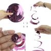 AimtoHome Party Swirl Decorations, Silver 16th Birthday Swirl Decoration, 16th Anniversary Ceiling Hanging Party Swirl Decoration, Pack of 30 view 3