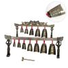 Healifty Mini Double Layers Bronze Chime 14.96X2.36X9.44In Ancient Chinese Folk Percussion Instrument Home Office Decoration Souvenir view 2