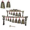Healifty Mini Double Layers Bronze Chime 14.96X2.36X9.44In Ancient Chinese Folk Percussion Instrument Home Office Decoration Souvenir view 3