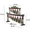 Healifty Mini Double Layers Bronze Chime 14.96X2.36X9.44In Ancient Chinese Folk Percussion Instrument Home Office Decoration Souvenir view 4