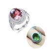 Bansriracha Color Change Diaspore Ring 925 Sterling Sliver Created Gemstone Elegant Design fine Jewelry for Woman Daily wear (Resizable) view 1