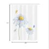 Ambesonne Dragonfly Stall Shower Curtain, Chamomiles Moths Dragonflies Refreshing Nature Template Soft Colors Art, Fabric Bathroom Decor Set with Hooks, 36" W x 72" L, Yellow White view 4