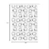 Ambesonne Funny Stall Shower Curtain, Humorous Sheep Patterns on Meadow Flower Comic Doodle Playroom Art Print, Fabric Bathroom Decor Set with Hooks, 36" W x 72" L, Charcoal Black view 4