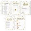 Inkdotpot Gold Confetti Theme Bachelorette Party Games Set Bundle of 5 (Activities for 50 Guests) Fun Bridal Shower Games Set view 2