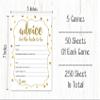 Inkdotpot Gold Confetti Theme Bachelorette Party Games Set Bundle of 5 (Activities for 50 Guests) Fun Bridal Shower Games Set view 4