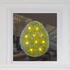 Lighted Easter Egg Silhouette Window Decoration - 12" - Green view 3