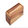 Ironwood Gourmet Acacia Wood Recipe Box, Double Compartment, For 3" x 5" Cards view 3
