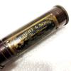 Vintage Collectible Brass Kaleidoscope Maritime Pocket Gift with Brown Leather case view 3