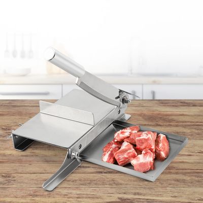 CGOLDENWALL Manual Ribs Meat Slicer Household Stainless Steel Small Bone Cutting Slicing Machine Chicken Lamb Chops Ribs Herb Pastry Cutter for Home Cooking