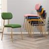CGF-Barstools Contemporary Dining Chair for Kitchen, Dining Room, Bedroom, Living Room Side Chair PU Leather Seat Cushion and Back Chair with Metal Legs (Green, Pink, Blue, Black, Gray,) view 1