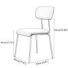 CGF-Barstools Contemporary Dining Chair for Kitchen, Dining Room, Bedroom, Living Room Side Chair PU Leather Seat Cushion and Back Chair with Metal Legs (Green, Pink, Blue, Black, Gray,) view 3