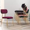 Dining Room Chairs 6 Colors Kitchen Dining Chairs Side Chair for Restaurant Home Kitchen Living Room Dining Room, Velvet Seat and Backrest, Metal Legs, Maximum Load 330LBS view 1