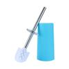 Bathroom Accessories Set, 6 Pcs Plastic Gift Set, Blue, Includes Toothbrush Holder, Cup, Soap Dish, Lotion Bottle, Toilet Brush, Trash Can view 3