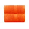 BY LORA Customized Gift - Terry Cotton Bath Towel for Bath, Shower - Personalized Gift -27 x 54 inches - 2-Pack - Orange Color Towel - Silver Script Initial V view 3