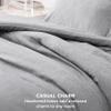Bedsure Twin/Twin XL Comforter Set - Grey Soft Bedding for All Seasons, Cationic Dyed Bed Set, 2 Pieces, 1 Twin Size Comforter (68"x88") and 1 Pillow Sham (20"x26"+2") view 3