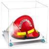 Better Display Cases Versatile Clear Acrylic Display Case - Large Rectangle Box with Light Blue Risers and White Base 18" x 14" x 12" (A014-BLR) view 1