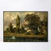 INVIN ART Framed Canvas Giclee Print Art Salisburythedral and Leadenhall from The River Avon by John Constable Wall Art Living Room Home Office Decorations(Black Slim Frame,20"x24") view 1