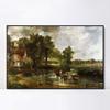 INVIN ART Framed Canvas Giclee Print Art The Hay Wain by John Constable Wall Art Living Room Home Office Decorations(Black Slim Frame,20"x28") view 1