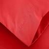 Comfort Bed Store 800 Series Organic Cotton 4PC Sheet Set (1 Flat Sheet, 1 Fitted Sheet, 2 Pillowcases) Fitted with 9 inches Deep Pocket Elegant Reliable, Super Soft, Red, Alaska view 4