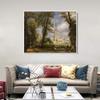INVIN ART Framed Canvas Giclee Print Art Salisbury Cathedral,1826 by John Constable Wall Art Living Room Home Office Decorations(White Slim Frame,20"x24") view 3