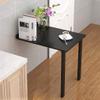 Wall Table HUAHUA Wall-Mounted Folding Table Wall Learning Table Kitchen Restaurant Workstation Child Computer Storage Cabinet Home Bedroom Living Room Black (Size : 100X60x75CM) view 2