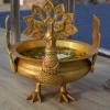 Aakrati Festive Decoration Brass Metal Home/Event Decor Hand Carved Urli/Pot view 3