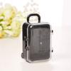 AkoMatial Plastic Candy Gift Box Mini Rolling Travel Suitcase Shape Candy Box Wedding Favors Party Reception Black view 1