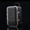 AkoMatial Plastic Candy Gift Box Mini Rolling Travel Suitcase Shape Candy Box Wedding Favors Party Reception Black view 2