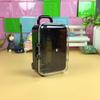 AkoMatial Plastic Candy Gift Box Mini Rolling Travel Suitcase Shape Candy Box Wedding Favors Party Reception Black view 3