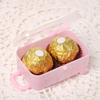 AkoMatial Plastic Candy Gift Box Mini Rolling Travel Suitcase Shape Candy Box Wedding Favors Party Reception Black view 4